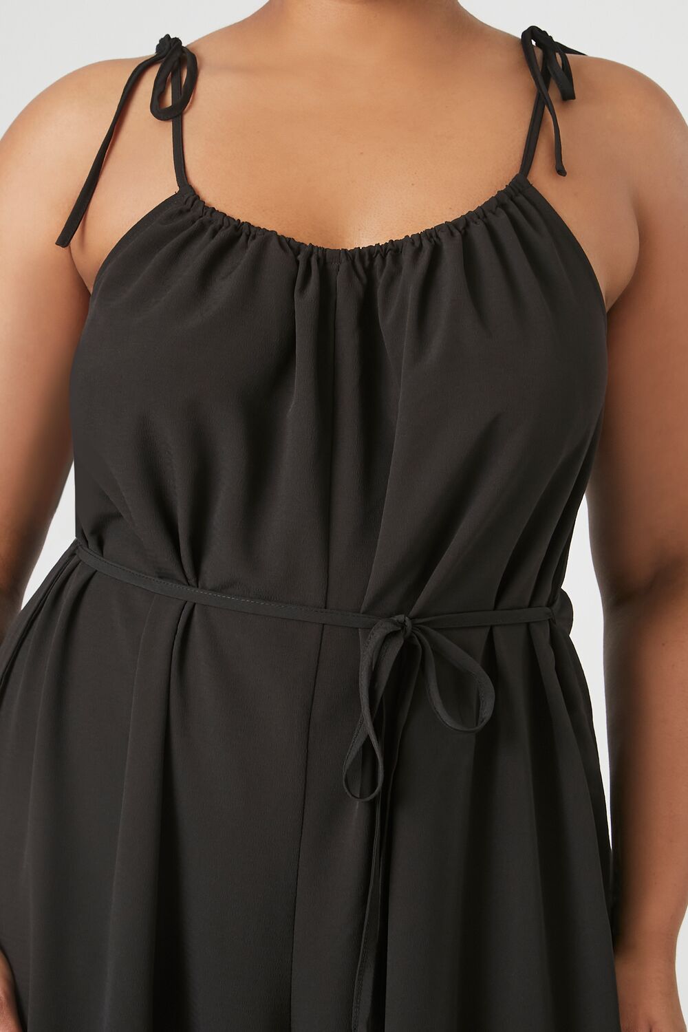 Plus Size Wide-Leg Cami Jumpsuit