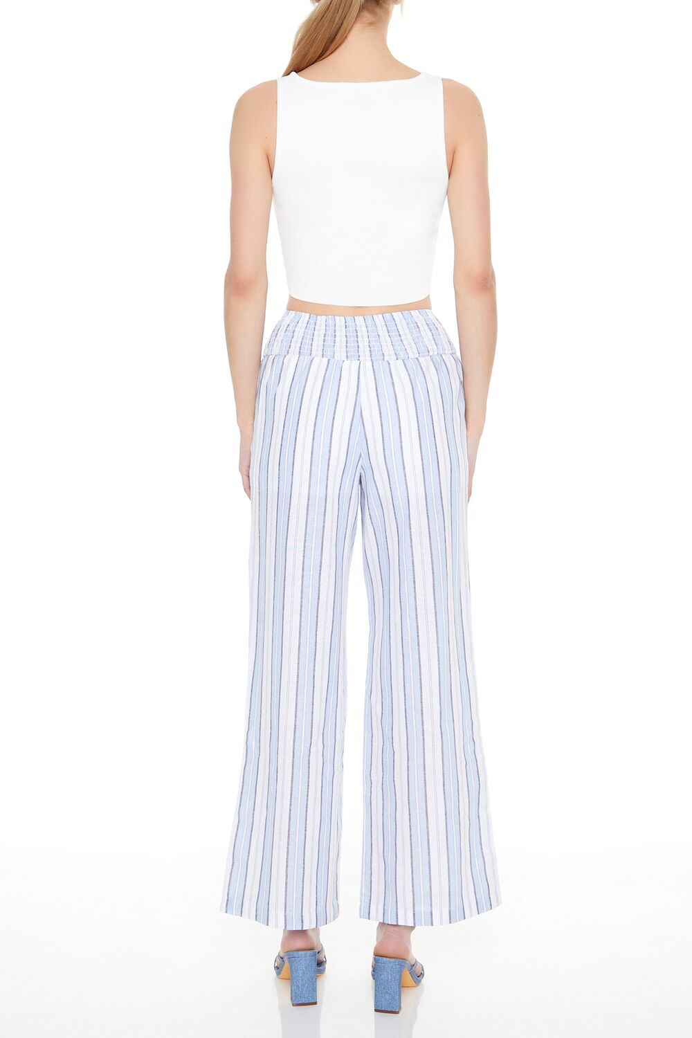 Striped Wide-Leg Pants
