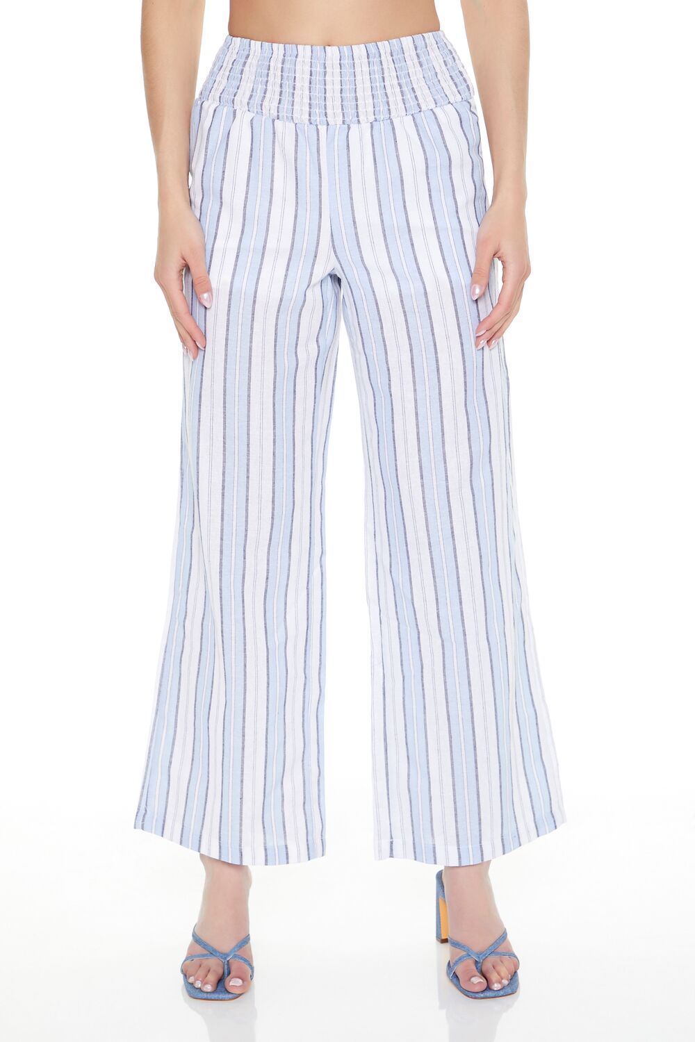 Striped Wide-Leg Pants