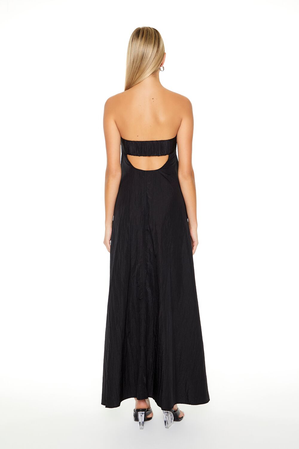 Strapless A-Line Maxi Dress
