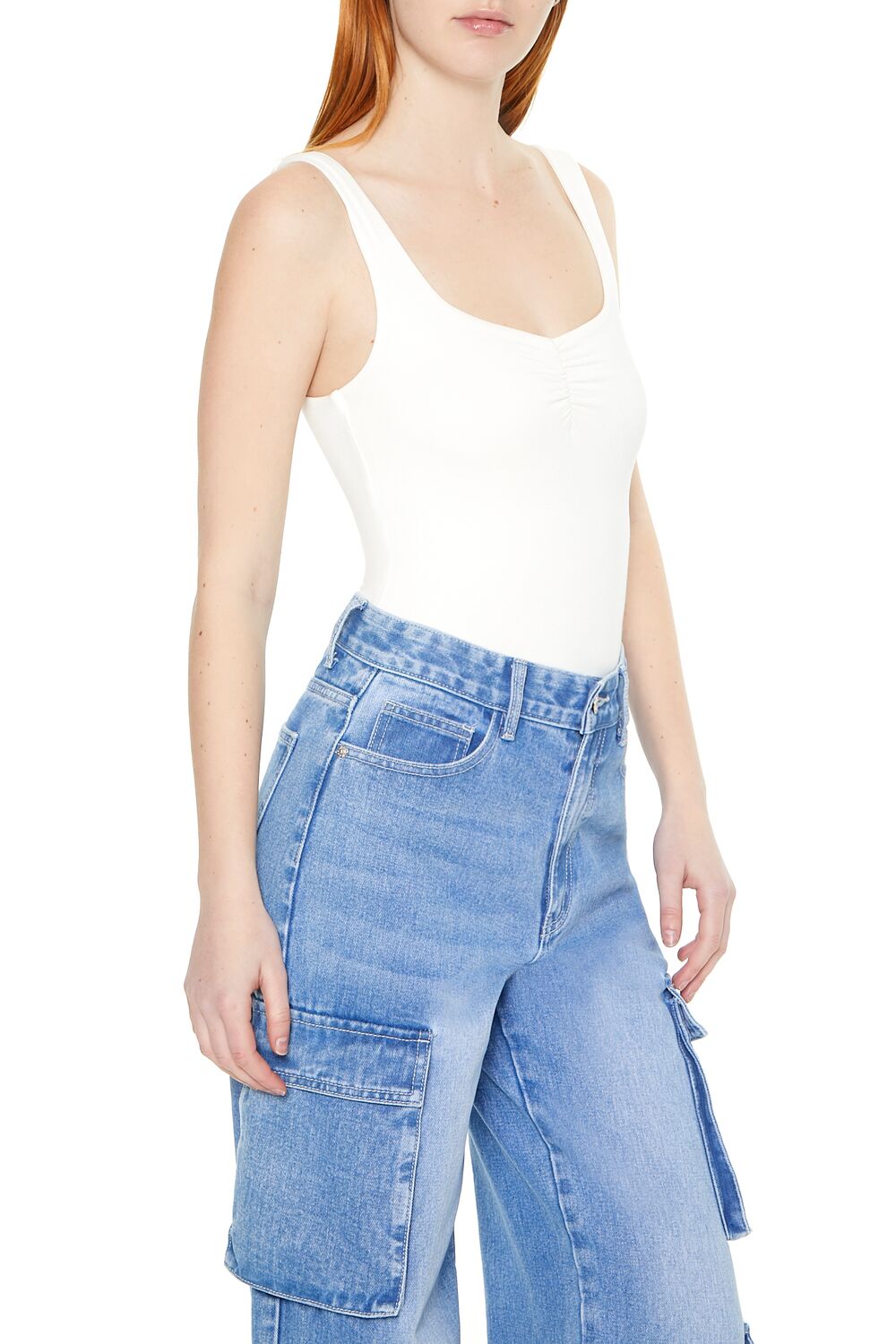 Ruched Tank Bodysuit