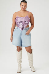Plus Size Sequin Sweater-Knit Cami