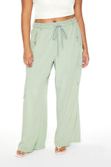 Plus Size Straight-Leg Cargo Joggers