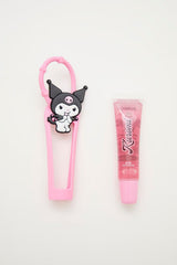 Kuromi Lip Gloss & Holder Set