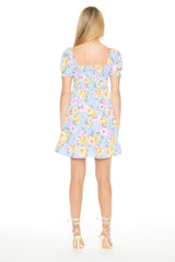 Floral Print Babydoll Dress