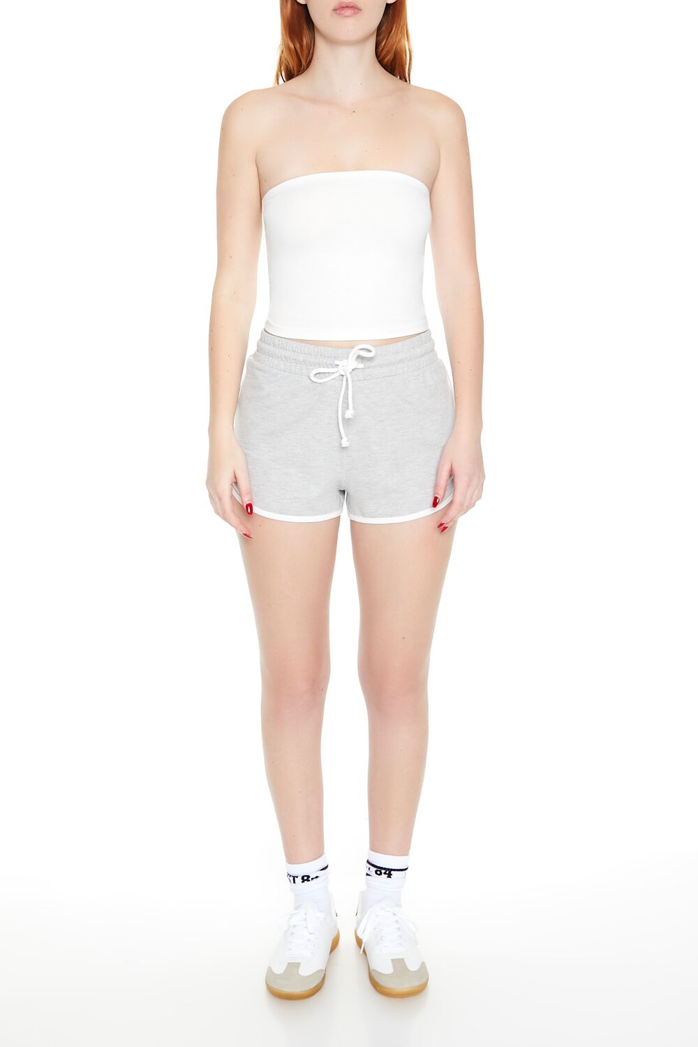 Cropped Cotton-Blend Tube Top