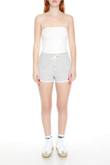 Cropped Cotton-Blend Tube Top