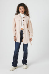 Belted Corduroy Shacket