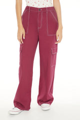 Twill Straight Cargo Pants