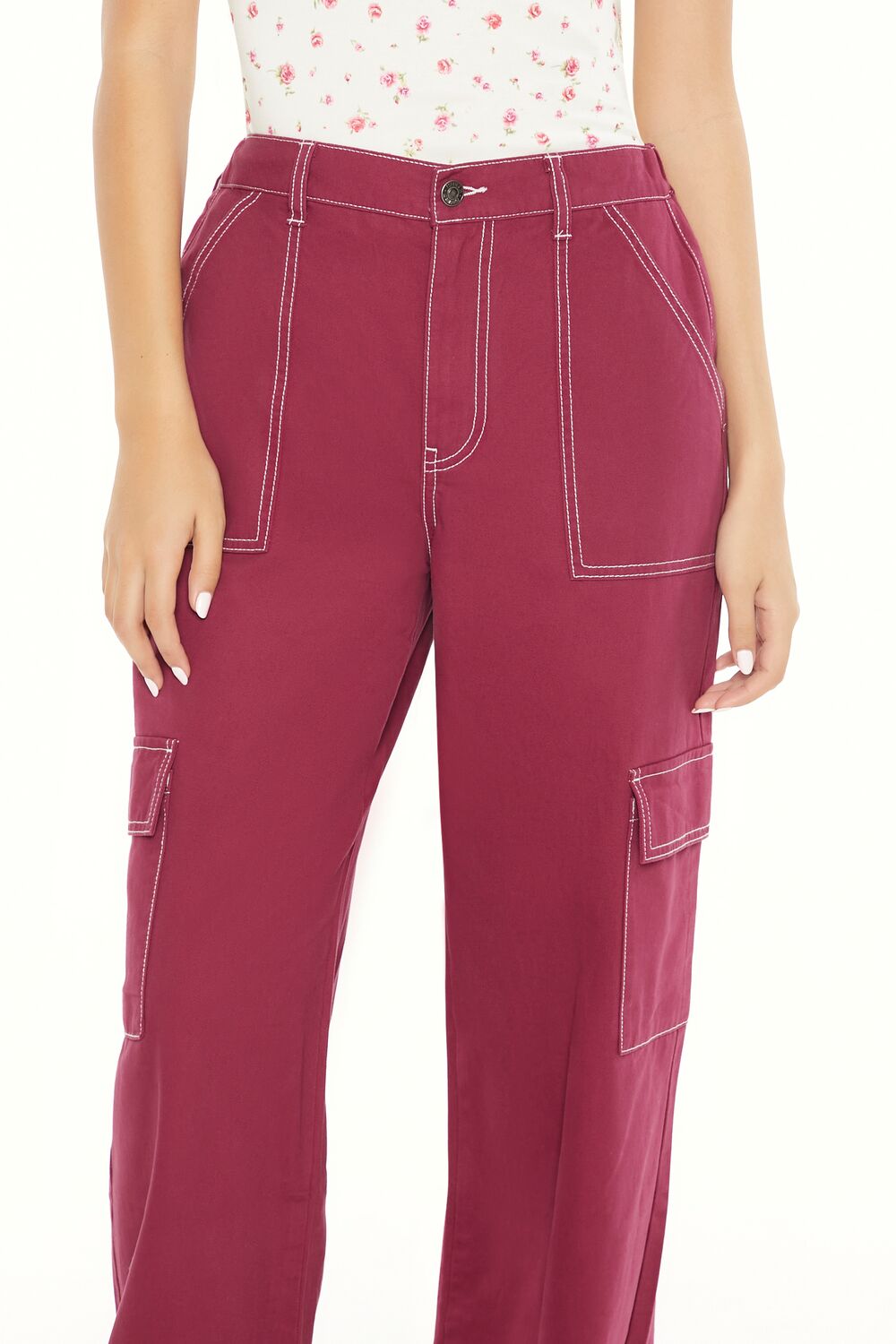Twill Straight Cargo Pants