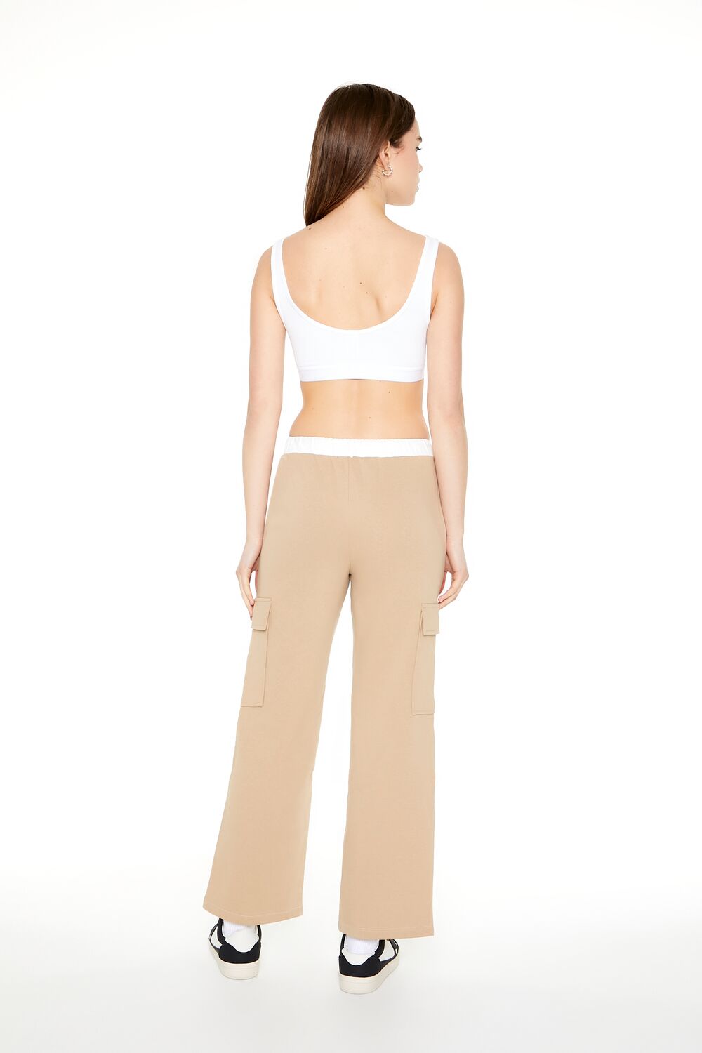 Colorblock Drawstring Cargo Joggers