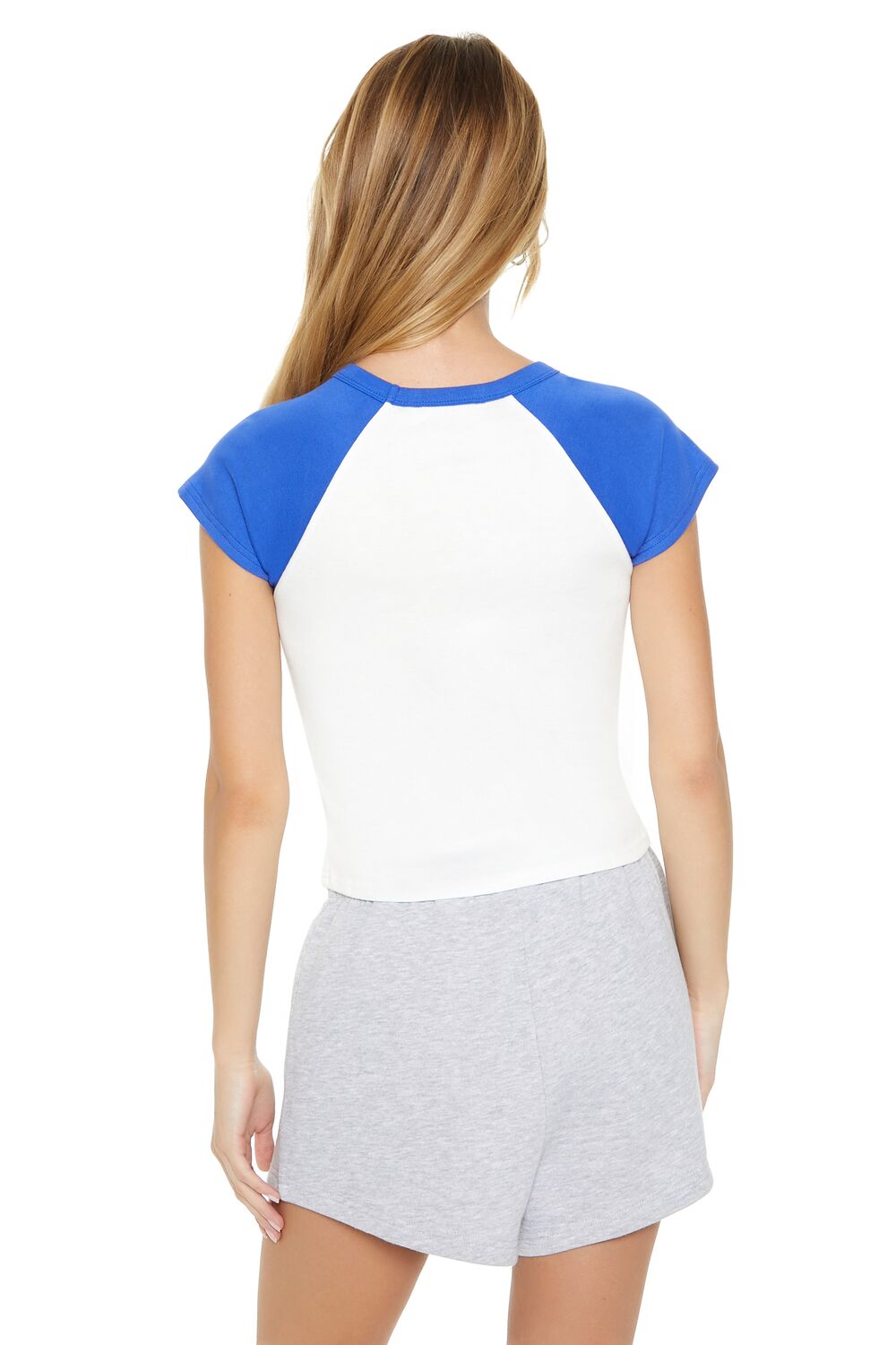 Ribbed Argentina Raglan Cropped Tee