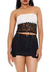 Twill Mini Skirt