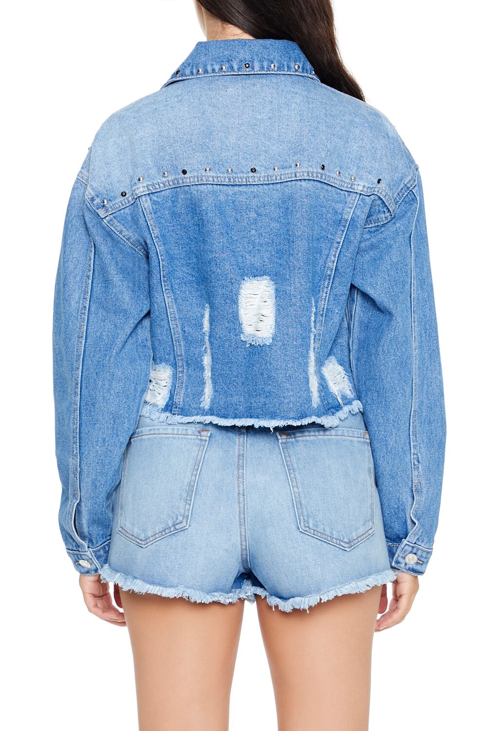Studded Denim Trucker Jacket