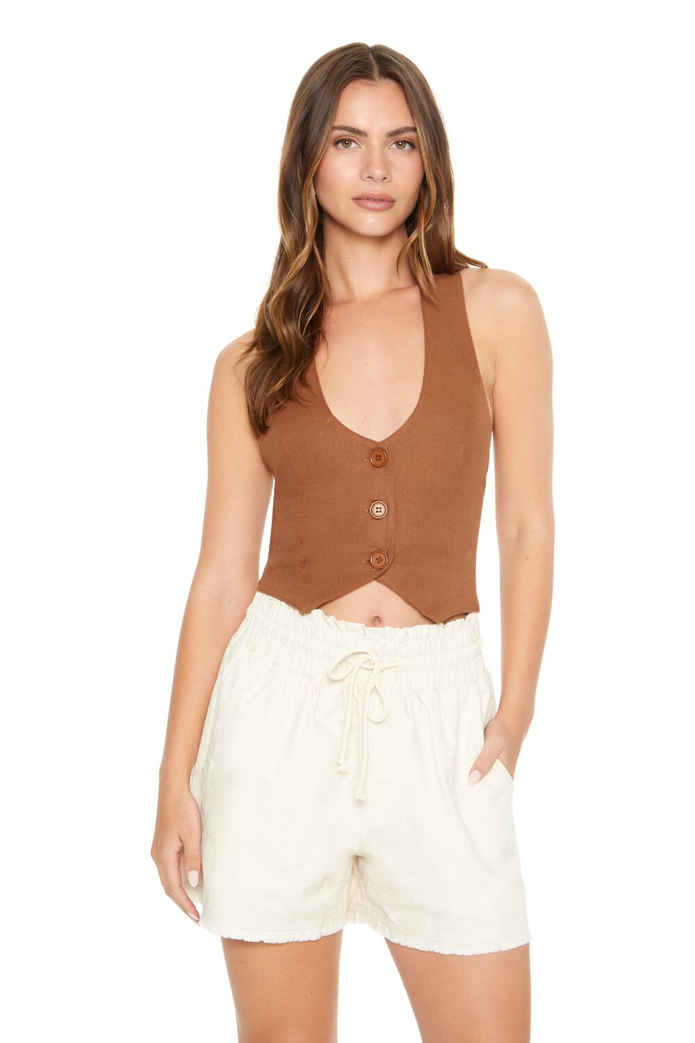 Twill Drawstring Pull-On Shorts