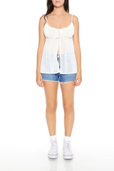 Heart Cutout Denim Shorts