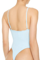 Seamless Lace-Trim Cami Bodysuit