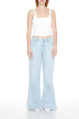Sweater-Knit Cropped Cami
