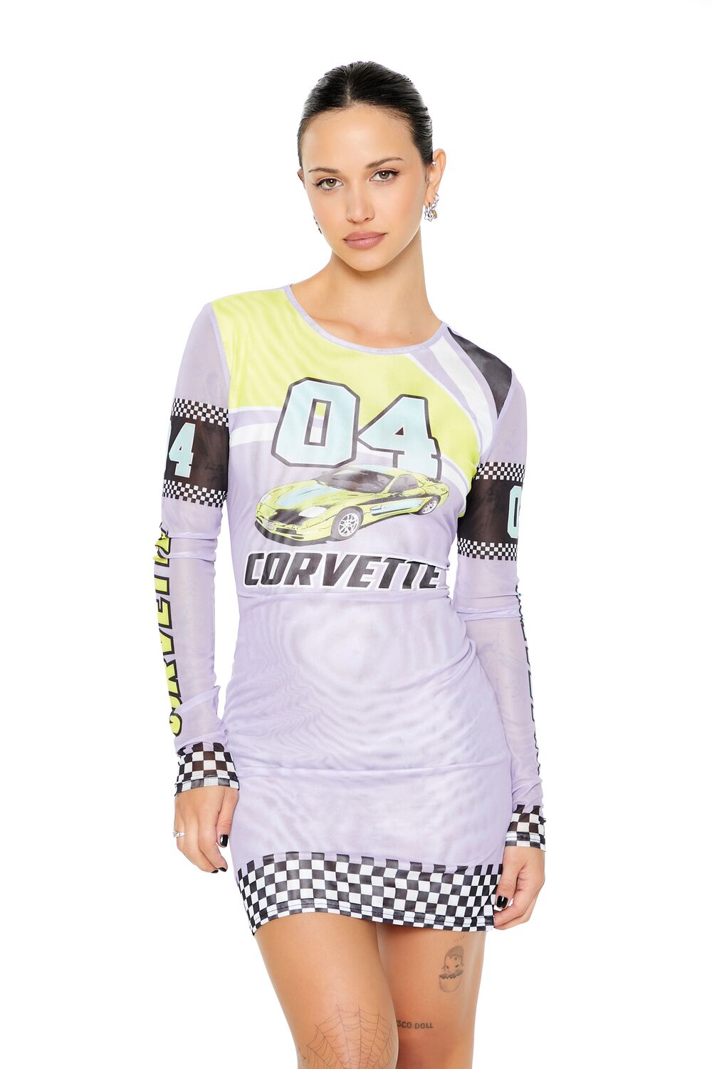 Corvette Graphic Mini Dress
