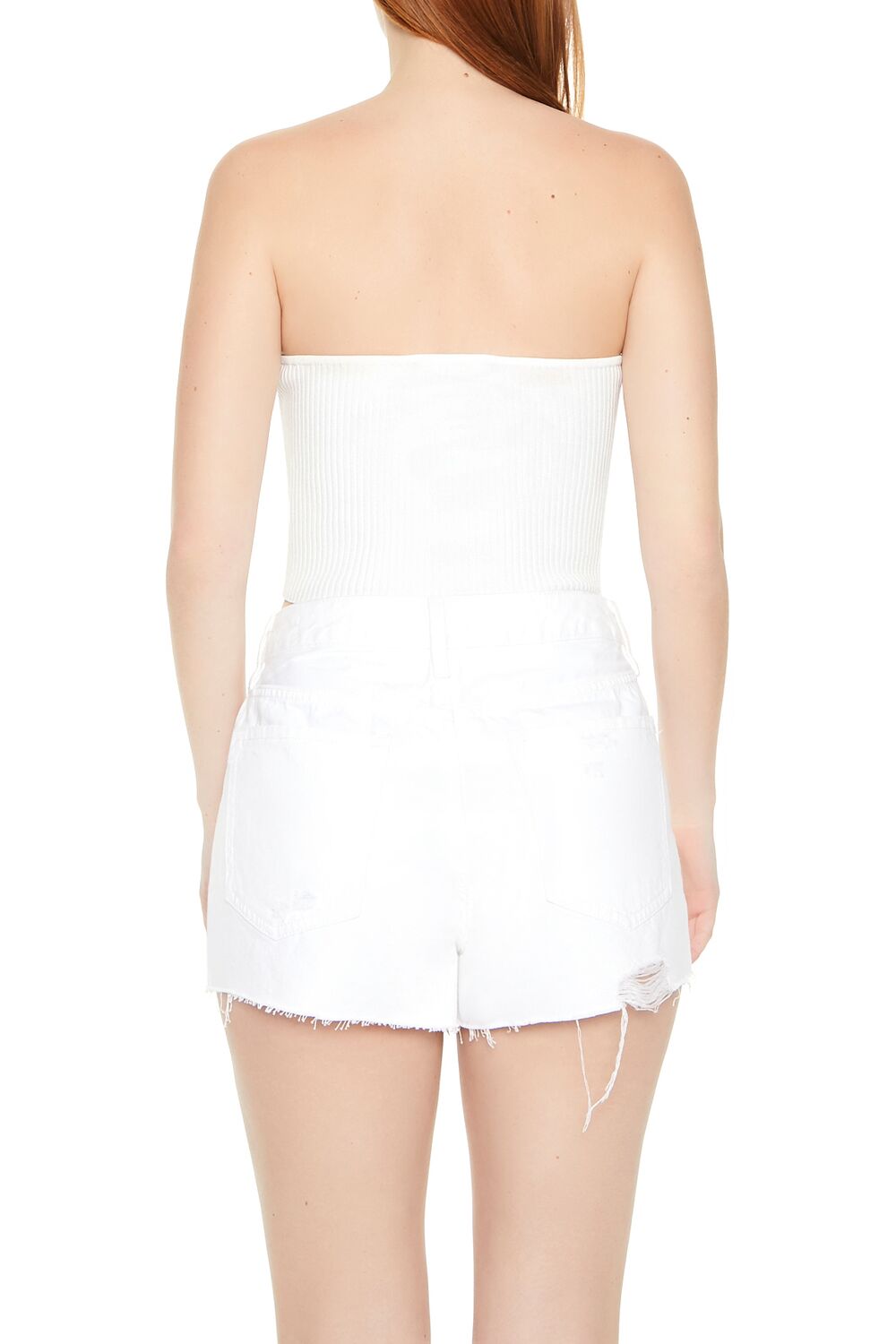 Sweater-Knit Cropped Tube Top