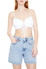 Ruffle-Trim Cropped Cami