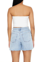 Poplin Cropped Tube Top