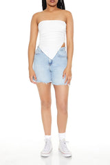 Poplin Cropped Tube Top