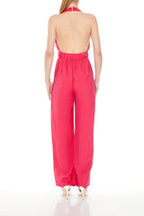 Halter Wide-Leg Jumpsuit
