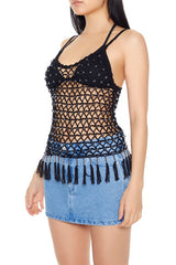 Sweater-Knit Crochet Cami