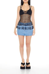 Sweater-Knit Crochet Cami