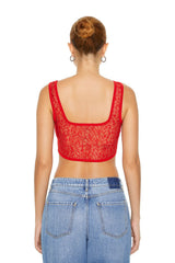 Lace Corset Crop Top