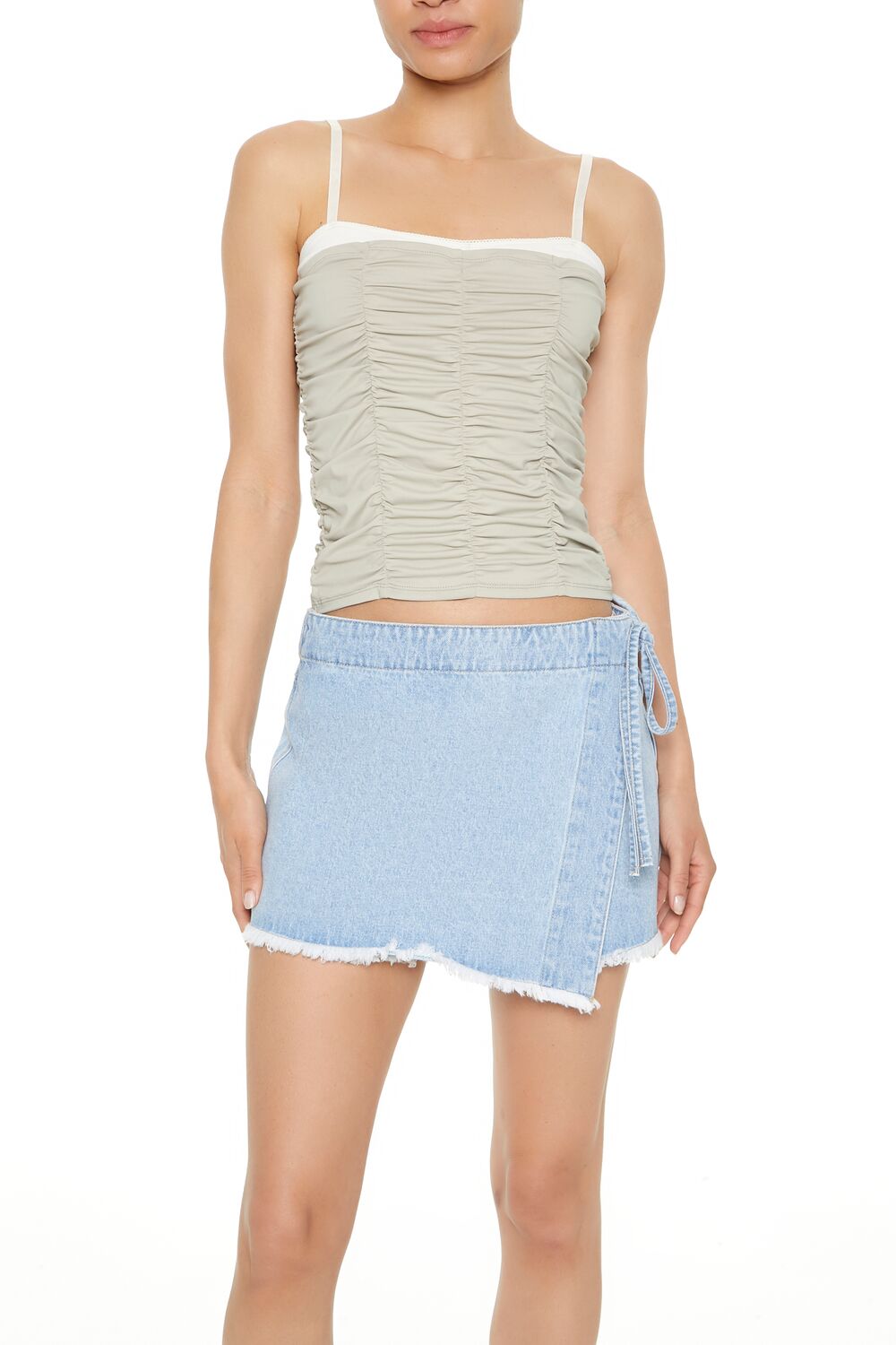 Colorblock Ruched Cami