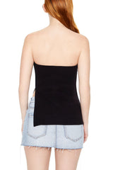 Ribbed Slit Tube Top