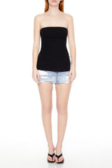 Ribbed Slit Tube Top