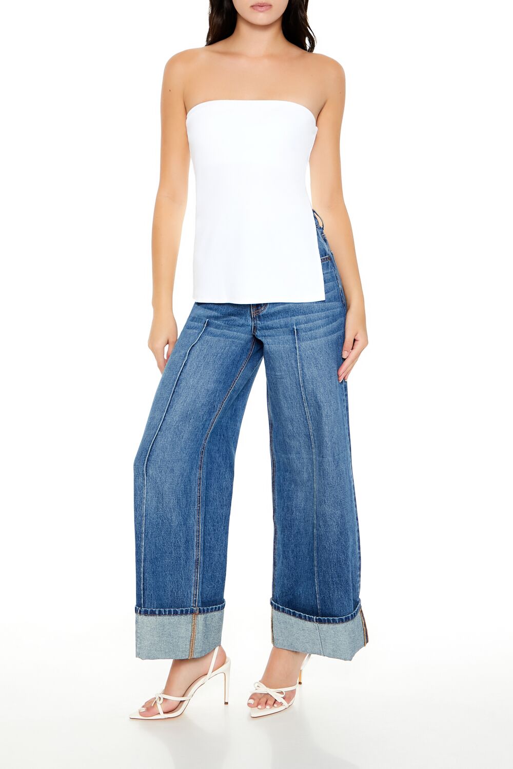 Ribbed Slit Tube Top
