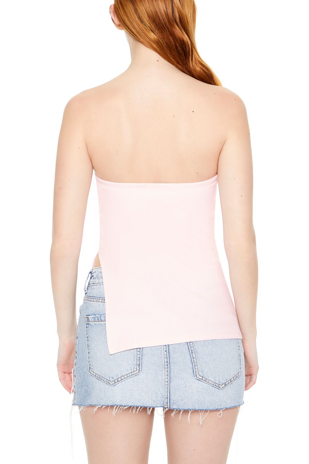 Ribbed Slit Tube Top