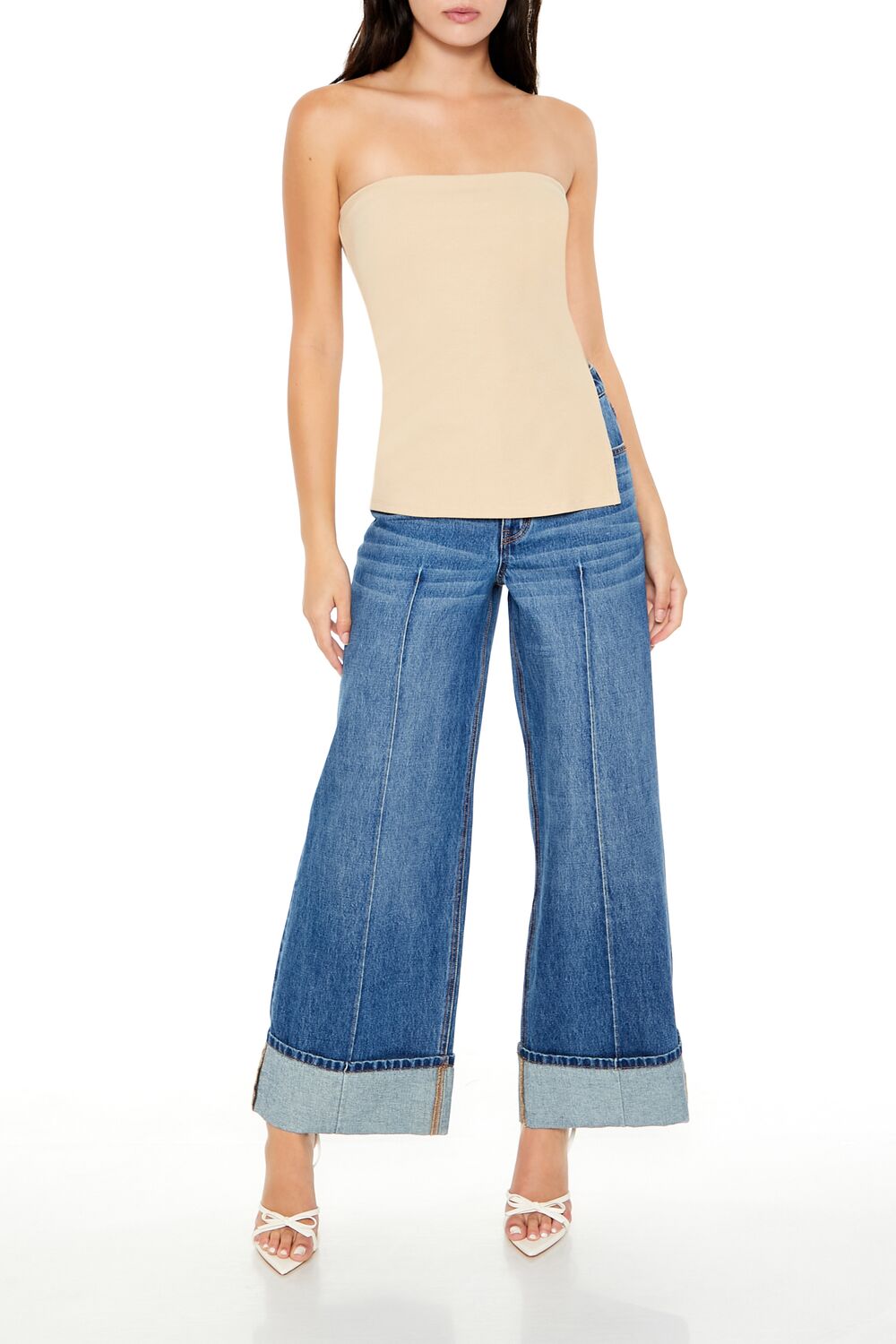 Ribbed Slit Tube Top