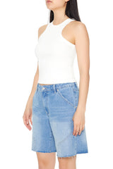 Ribbed Knit Racerback Tank Top