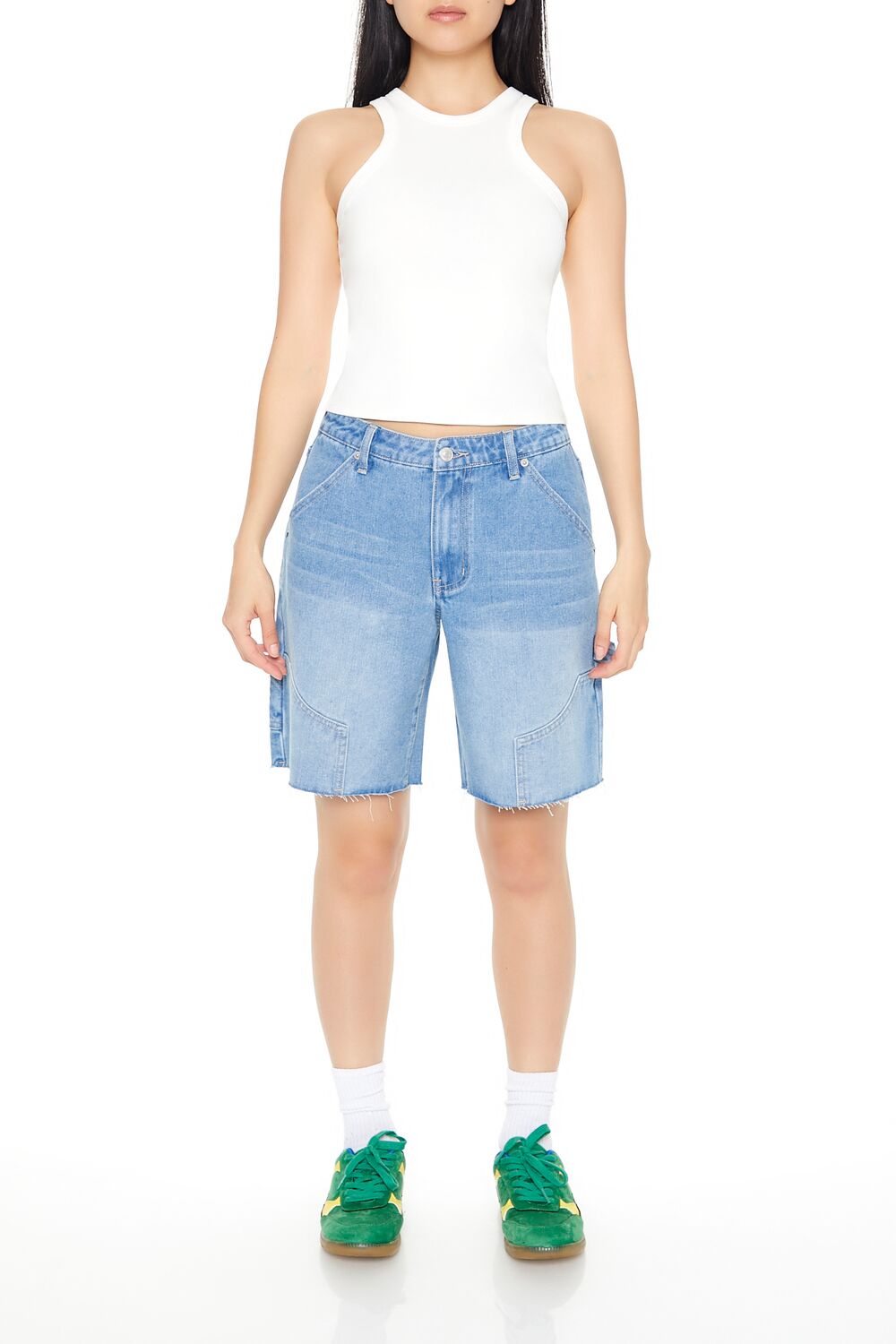 Ribbed Knit Racerback Tank Top