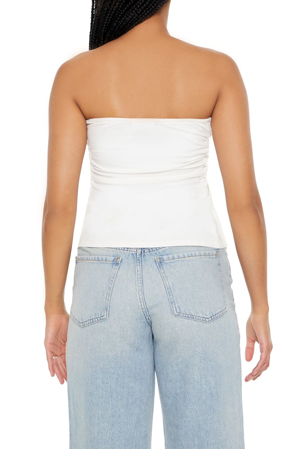 Twisted Split-Hem Tube Top