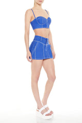 Twill Mini Skirt