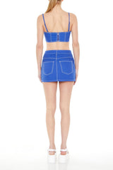 Twill Mini Skirt