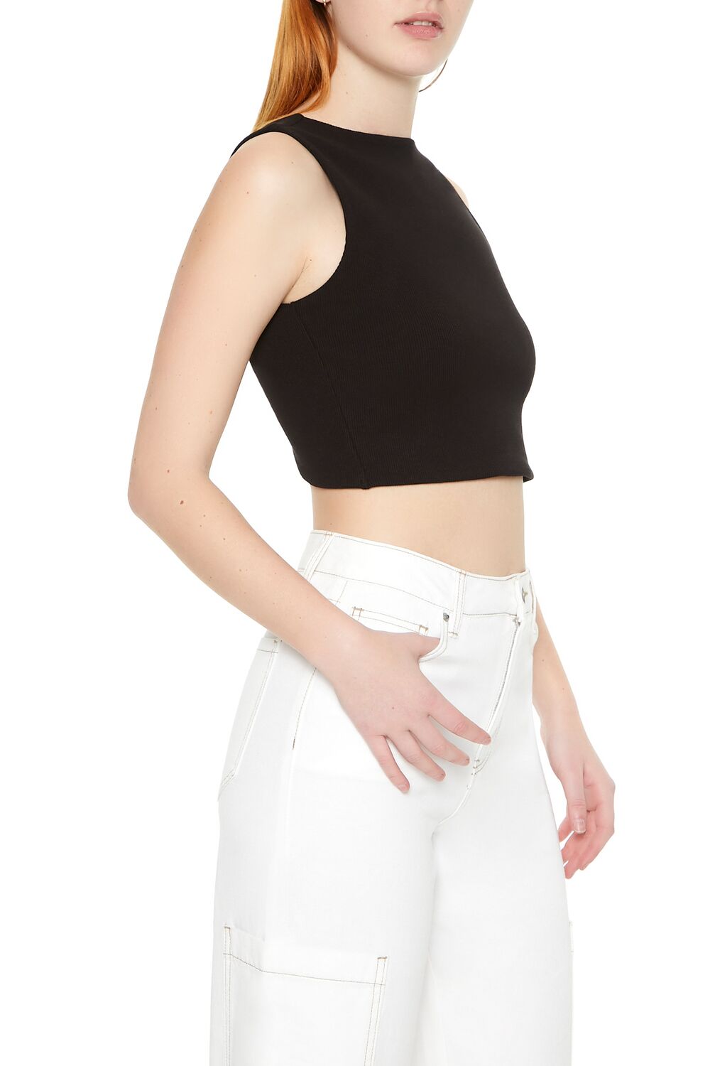 Sleeveless Twisted Crop Top