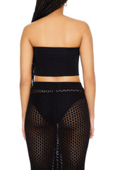 Cropped Sweetheart Tube Top