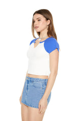 Cropped Raglan Tee