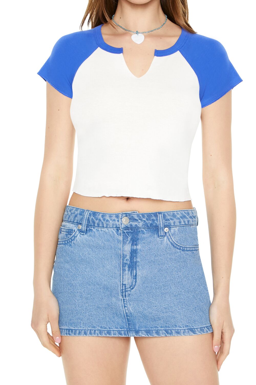 Cropped Raglan Tee