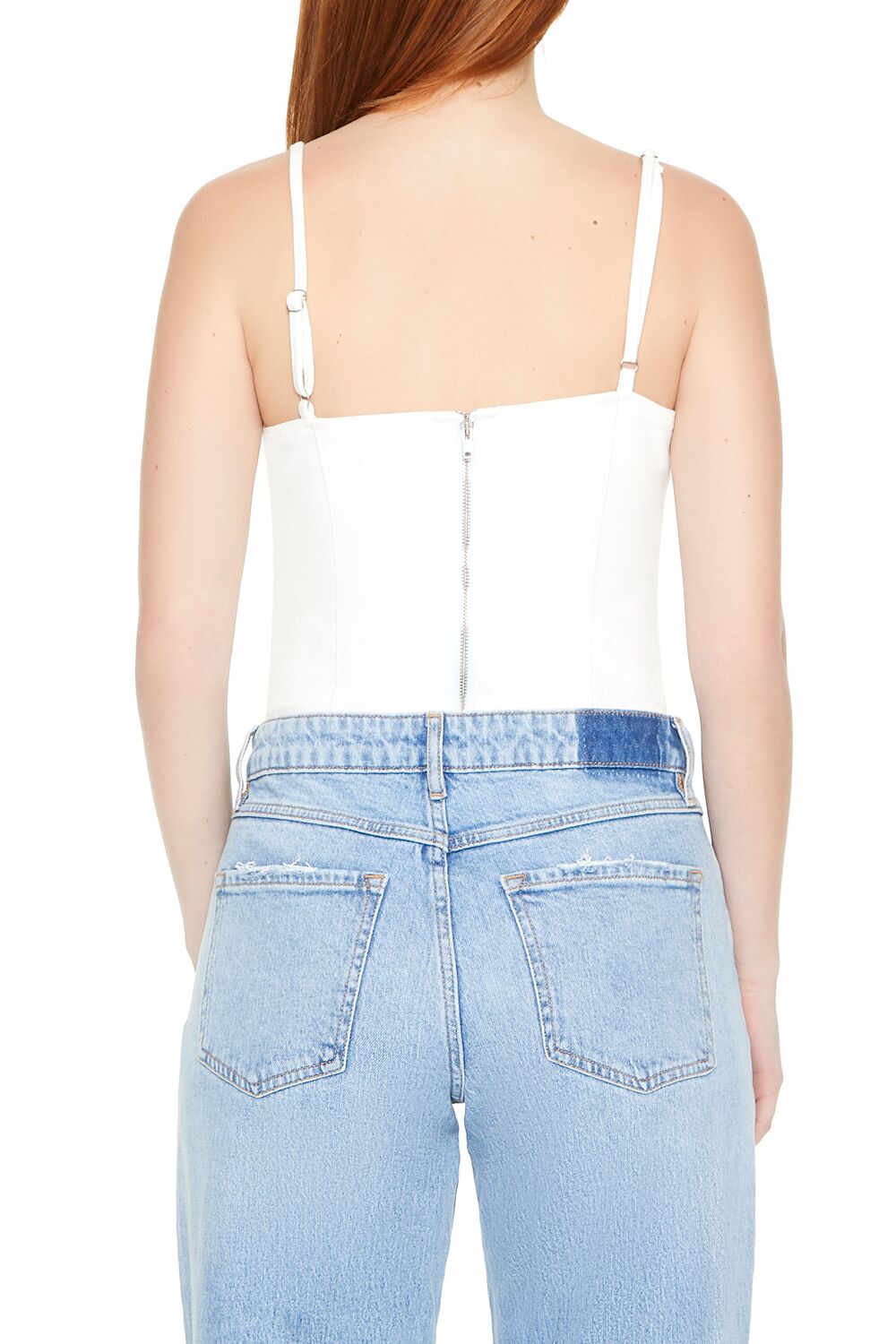 Rosette Denim Bodysuit