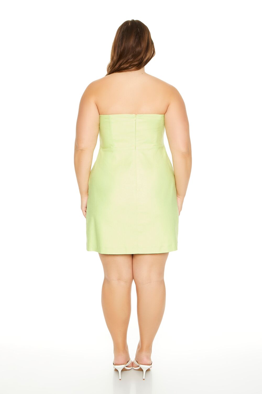Plus Size Strapless Mini Dress