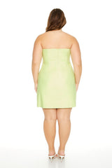 Plus Size Strapless Mini Dress