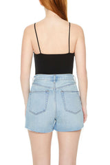 Ribbed Knit Cami Bodysuit
